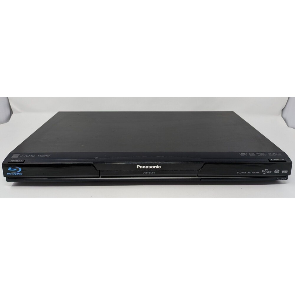 Panasonic DMP-BD60 Blu-ray DVD Player 1080p HDMI AVCHD Tested + Power Cord
